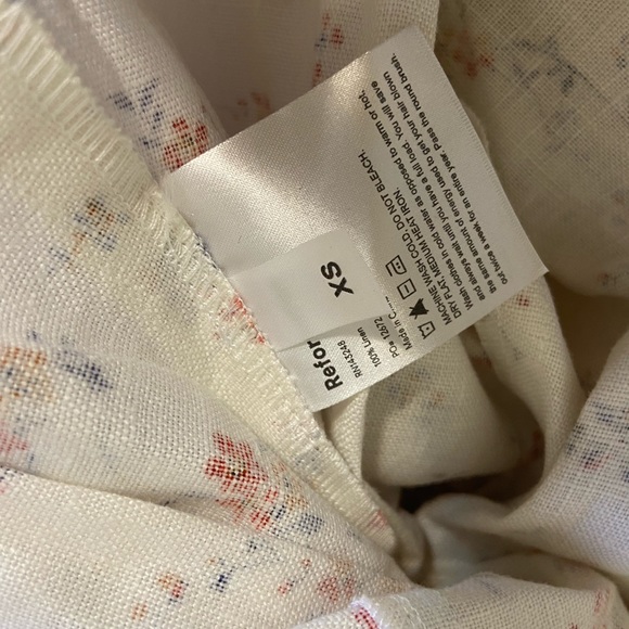 Reformation Floral Wrap Mini Dress - White and Pink - Picture 14 of 14